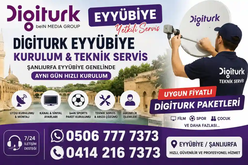 Digiturk Eyyübiye beIN Sports Yetkili Teknik Servis ve Bayi