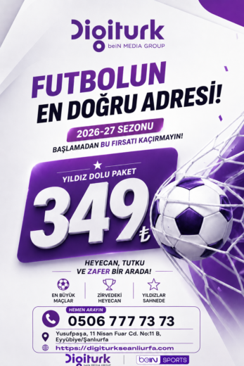 Şanlıurfa Digitürk Sporun Yıldızı Paketi