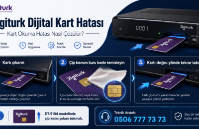 Digiturk Dijital Kart Hatası çözümü ve kart çip temizliği