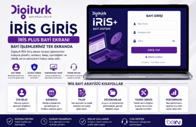 Digiturk İRİS Giriş ve İRİS Plus bayi ekranı