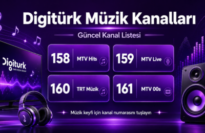 Digitürk Müzik Kanalları MTV Hits MTV Live TRT Müzik MTV 00s kanal listesi