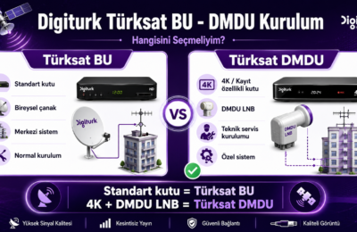 Digiturk Türksat BU DMDU Kurulum seçimi